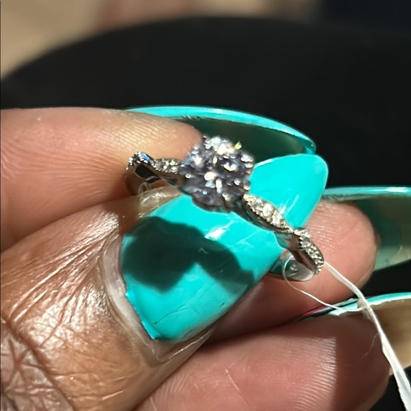 925 TG Moissanite 1/2 Carat Diamond Ring Sz 7 - Picture 3 of 14